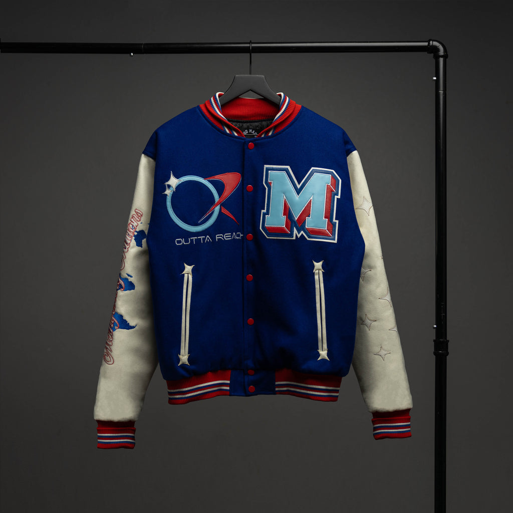 Mud Made x Outta Reach Varsity Jacket (Blue) – MUD MADE